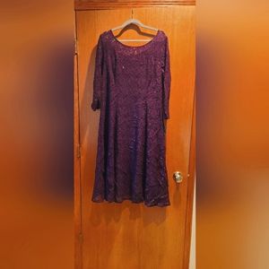 S.L. Fashions Women's Sequined dress size 16  Petite